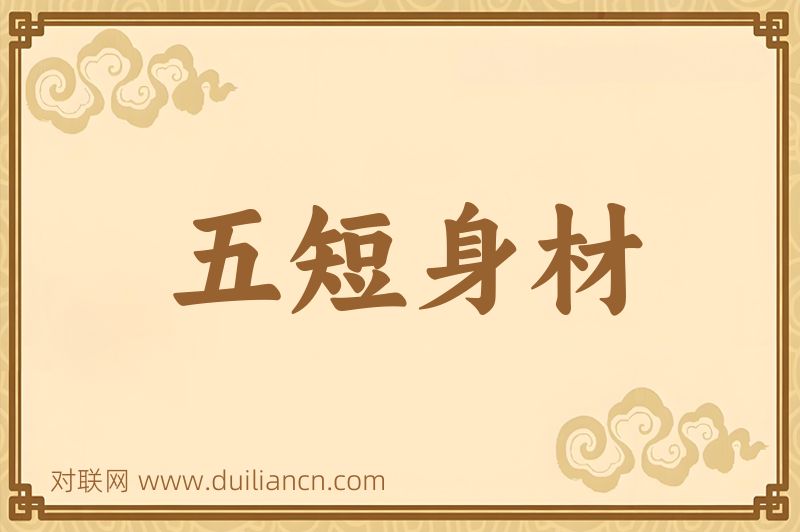 五短身材词语的意思