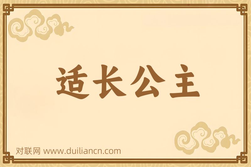 适长公主词语的意思