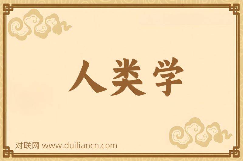 人类学词语的意思