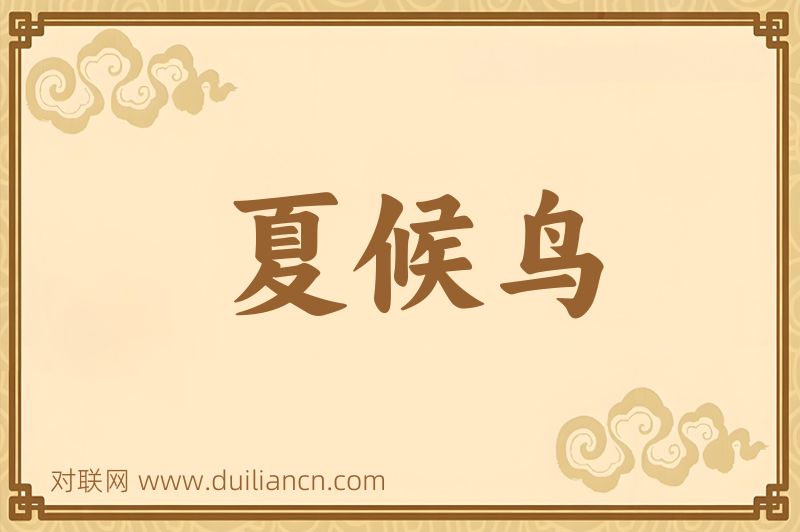夏候鸟词语的意思
