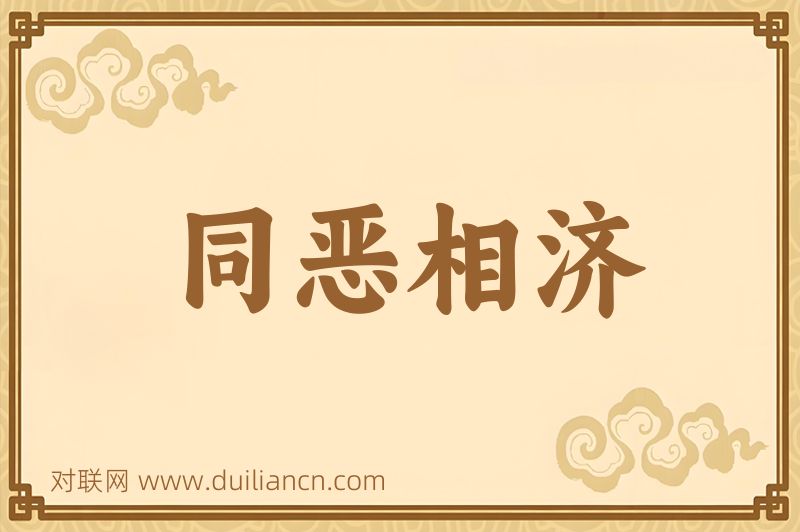 同恶相济词语的意思