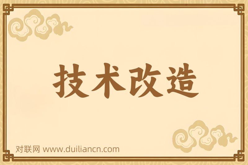 技术改造词语的意思
