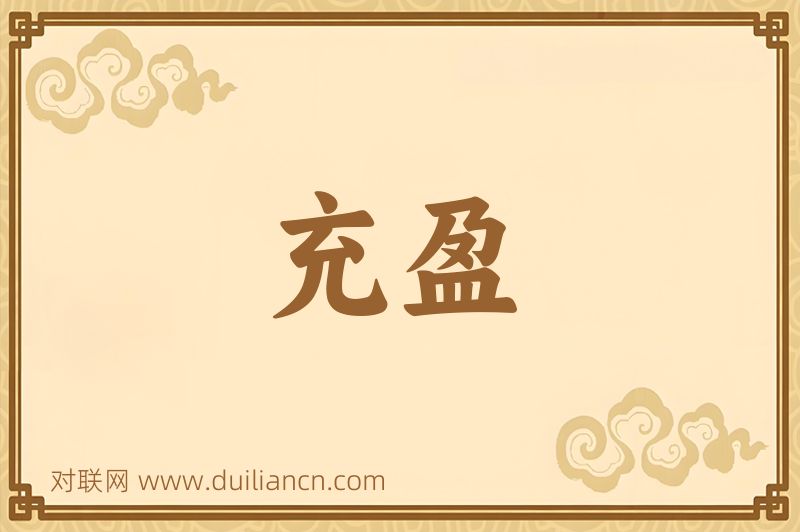 充盈词语的意思