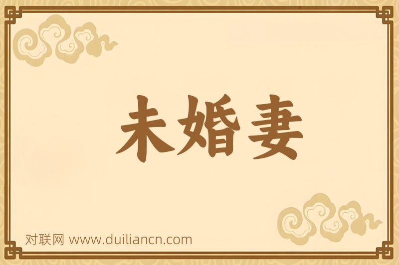 未婚妻词语的意思
