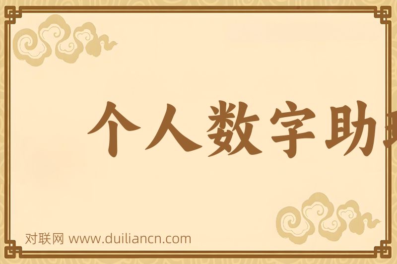 个人数字助理词语的意思