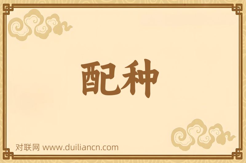 配种词语的意思
