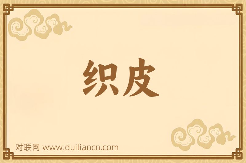 织皮词语的意思