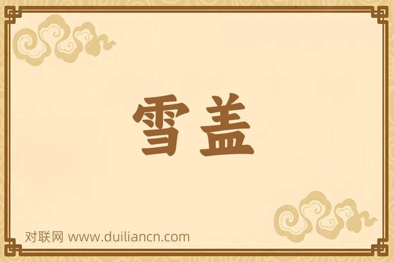 雪盖词语的意思