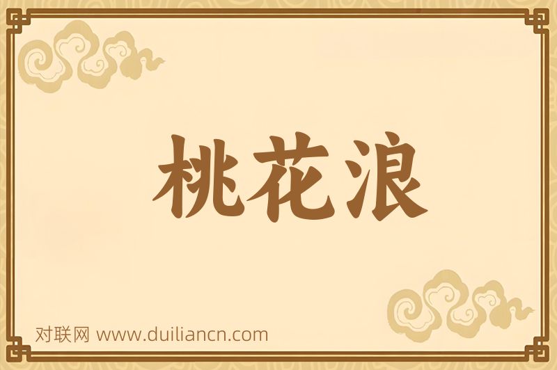 桃花浪词语的意思