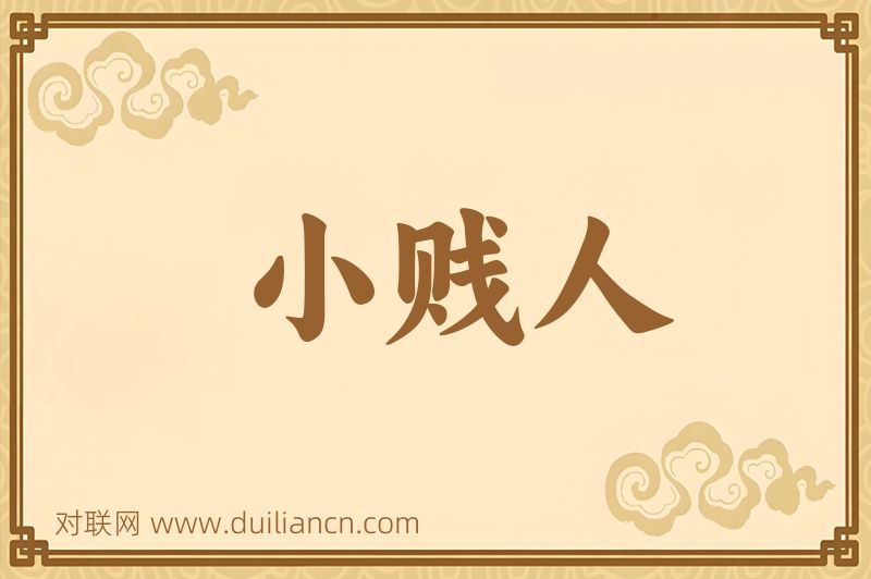 小贱人词语的意思