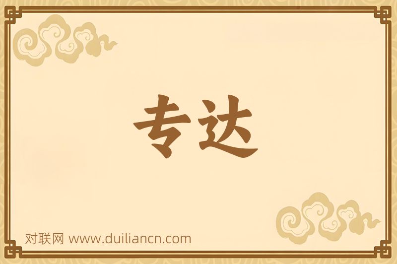 专达词语的意思