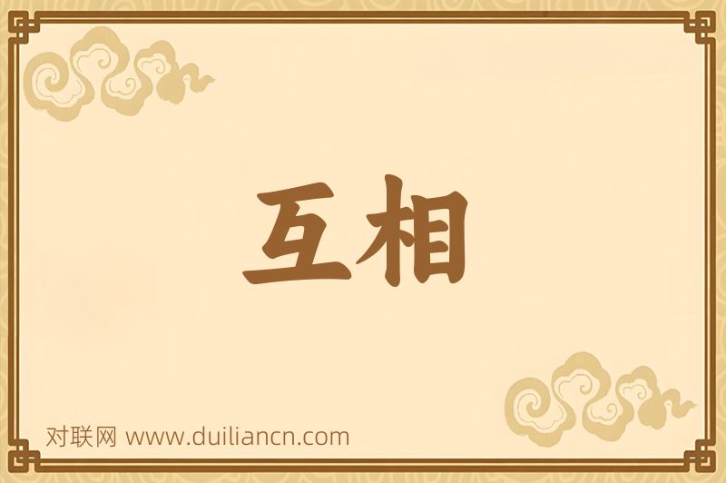 互相词语的意思