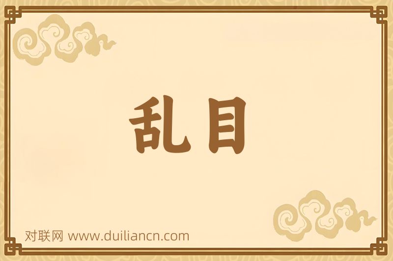 乱目词语的意思