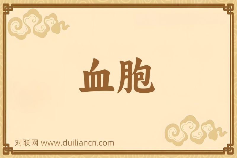 血胞词语的意思