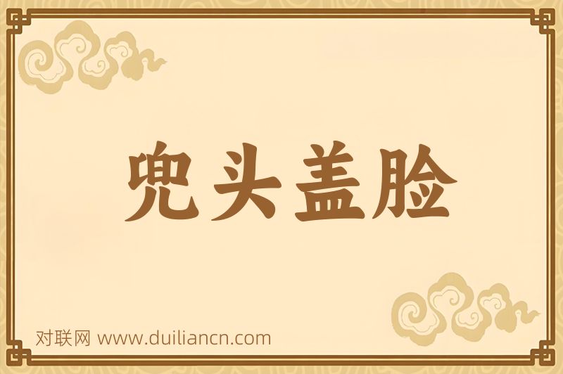 兜头盖脸词语的意思