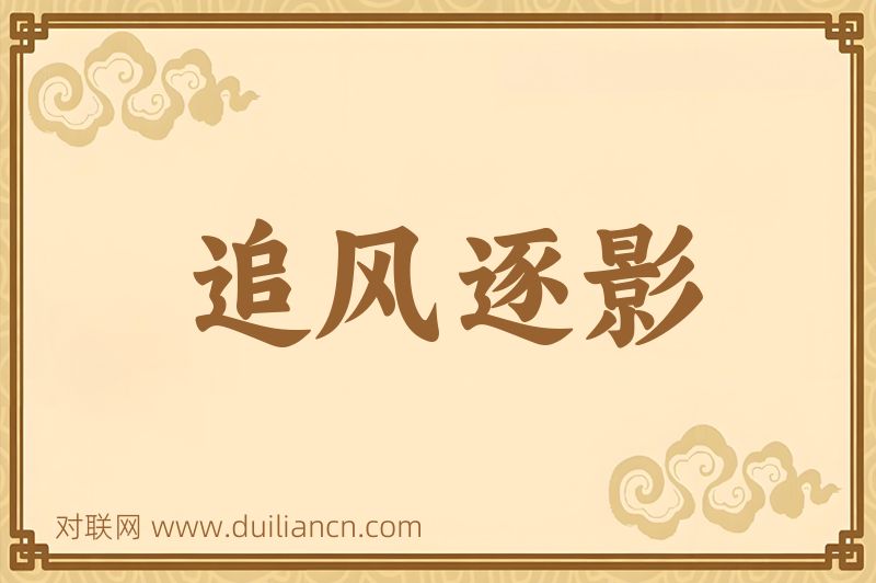 追风逐影词语的意思
