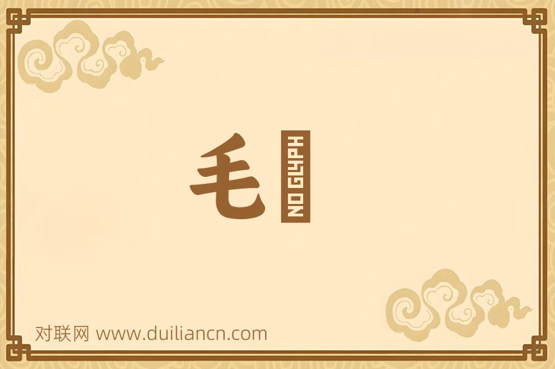 毛廧词语的意思
