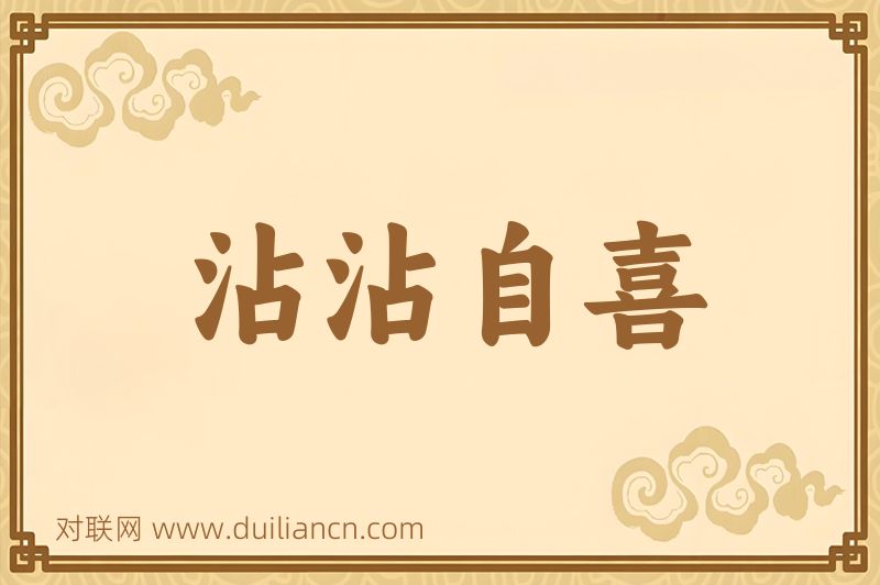 沾沾自喜词语的意思