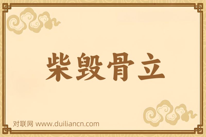 柴毁骨立词语的意思