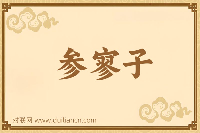 参寥子词语的意思