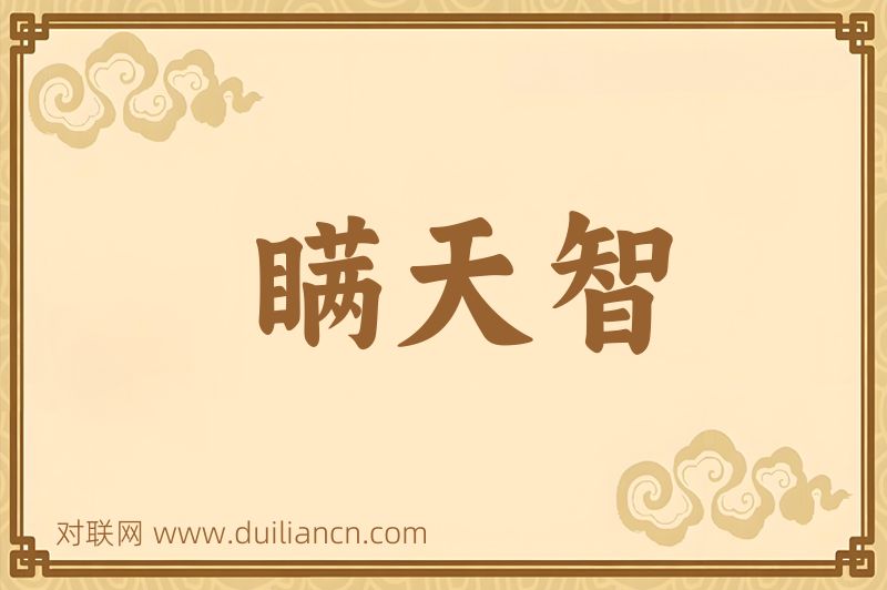 瞒天智词语的意思