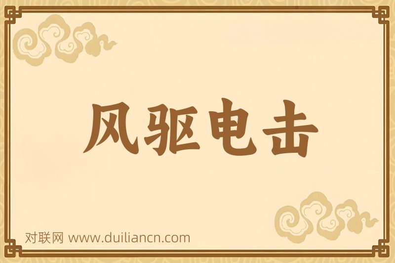 风驱电击词语的意思
