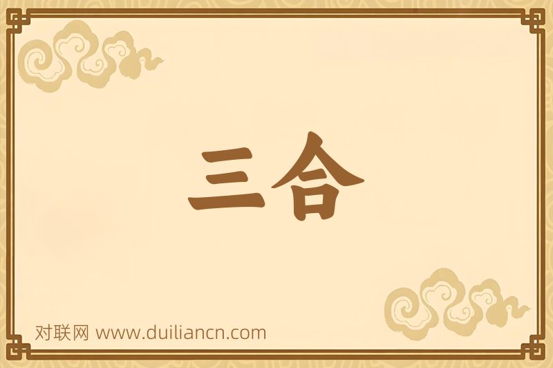 三合词语的意思