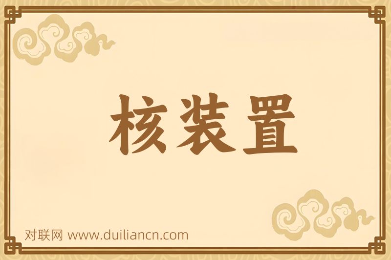核装置词语的意思