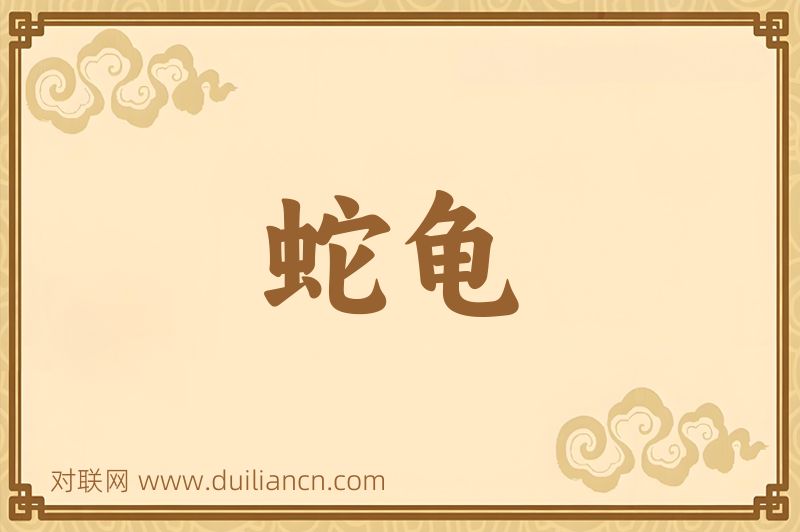 蛇龟词语的意思