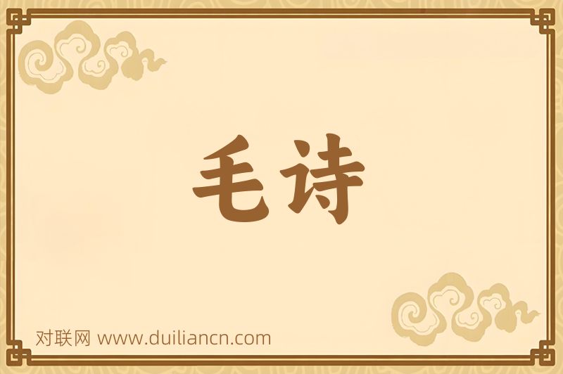 毛诗词语的意思