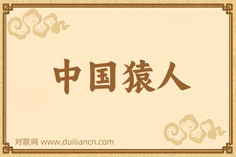 中国猿人词语的意思