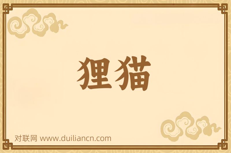 狸猫词语的意思