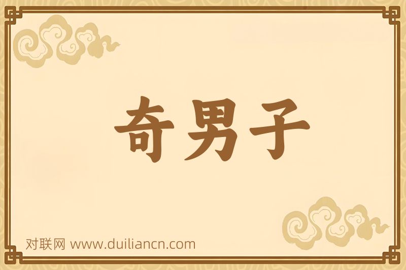 奇男子词语的意思