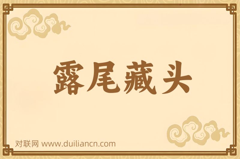 露尾藏头词语的意思