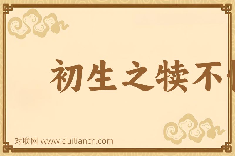 初生之犊不惧虎词语的意思