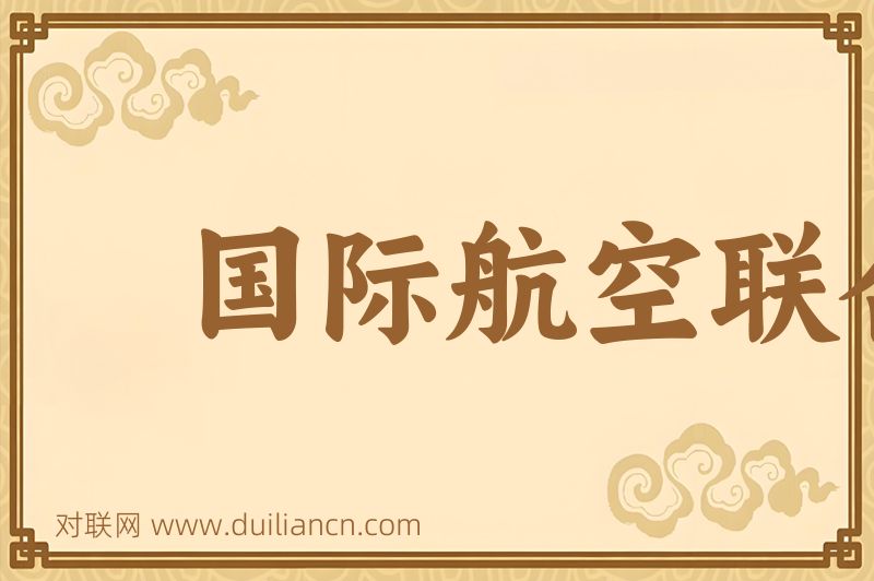 国际航空联合会词语的意思