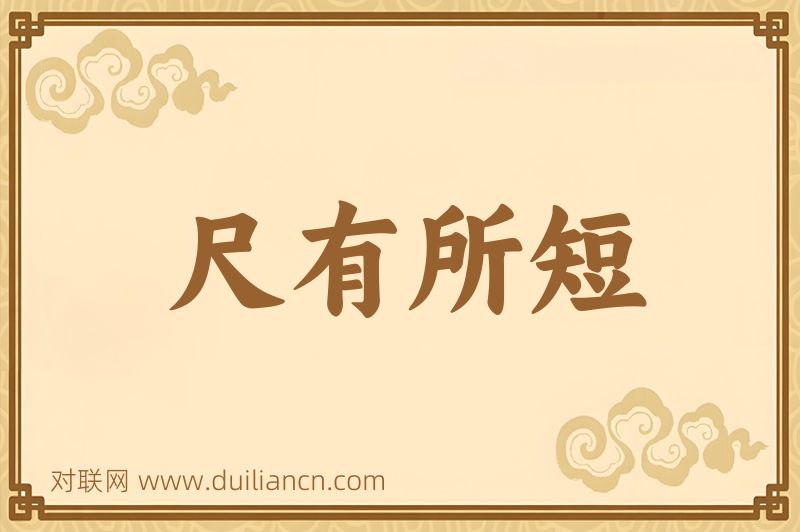 尺有所短词语的意思