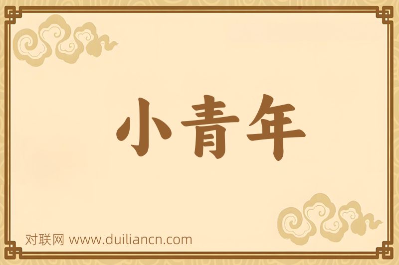 小青年词语的意思
