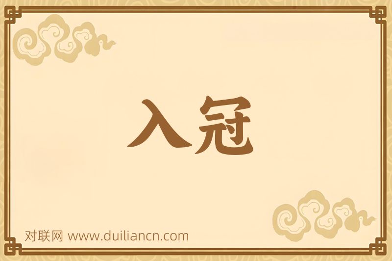 入冠词语的意思