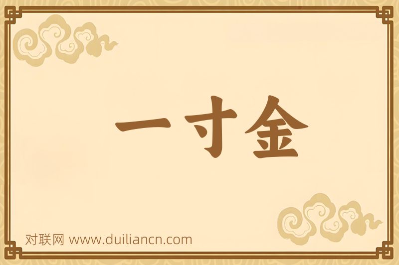 一寸金词语的意思
