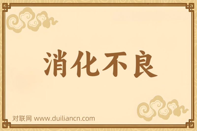 消化不良词语的意思