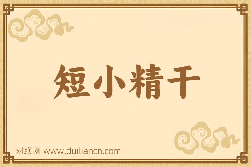 短小精干词语的意思