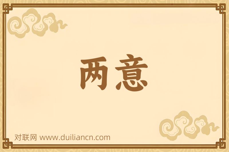 两意词语的意思