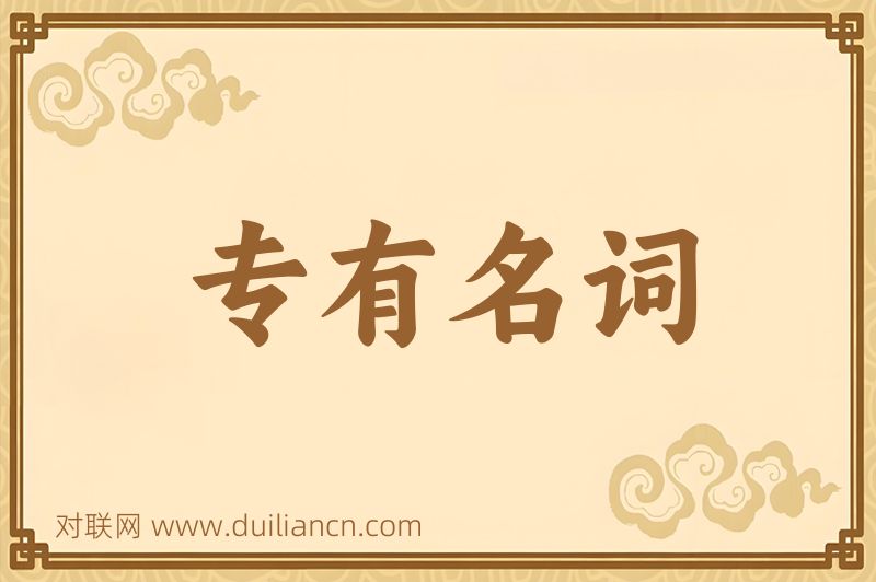 专有名词词语的意思