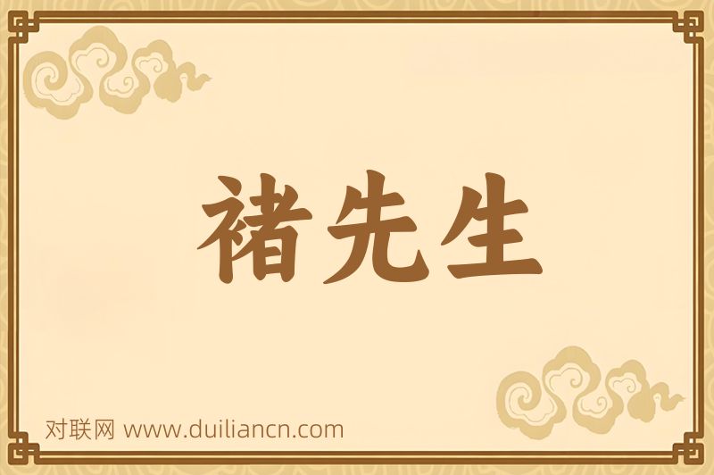 褚先生词语的意思