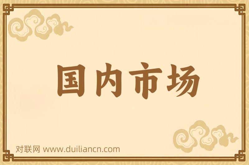 国内市场词语的意思