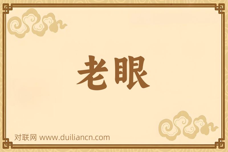 老眼词语的意思