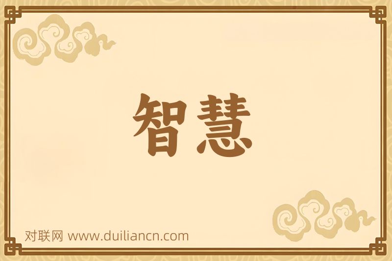 智慧词语的意思