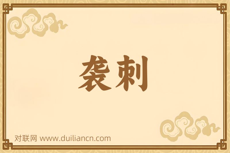 袭刺词语的意思