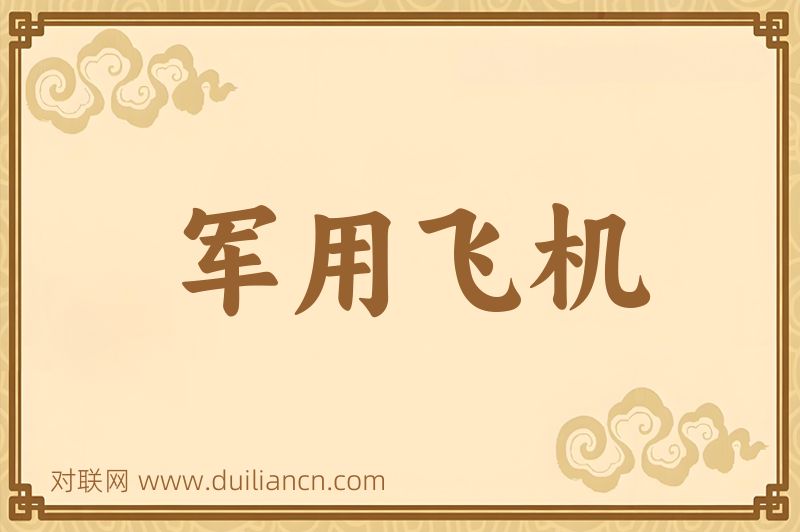 军用飞机词语的意思